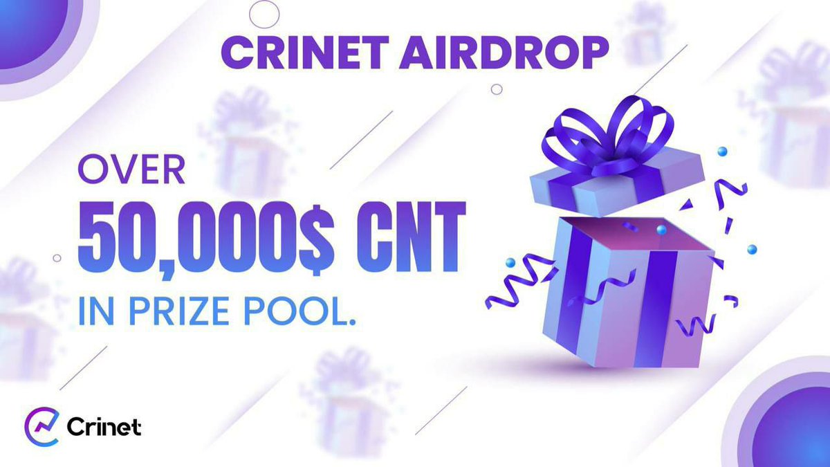 AirdropAchiever's tweet photo. New Airdrop: Crinet 
Value: $70,000 worth CNT 
Rewards: 1220 CNT (~$12.20)
Winners: 4,000 Random 
End Date: 30th May, 2022
Distribution: 31st May, 2022

🔗 Airdrop Bot: https://t.co/MFa41uMMA5

#Airdrop #Crypto #Bitcoin #BNB #AirdropAchiever #Crinet https://t.co/gTmMw5KZ74