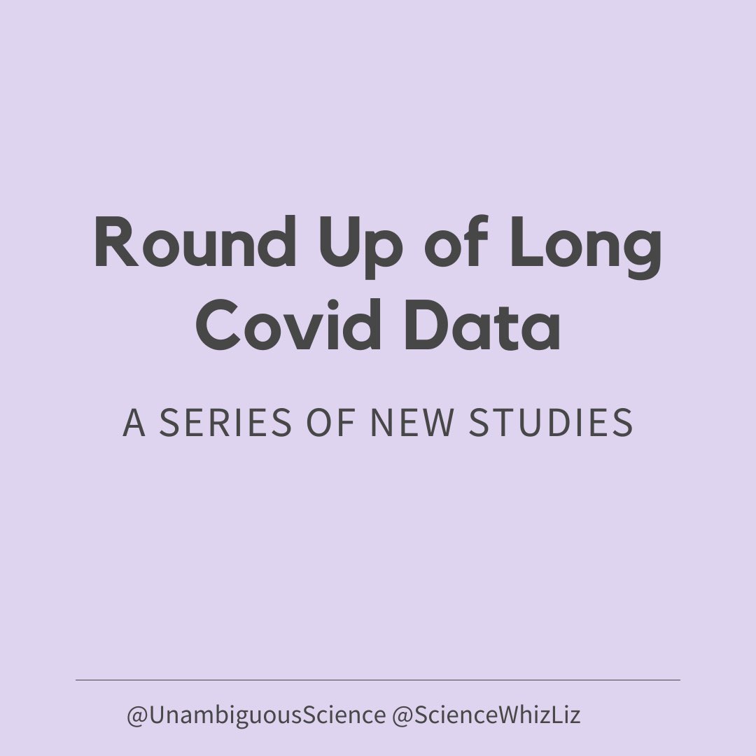 We (@LizMarnik and I) have been asked many times to share Long Covid data, especially as it pertains to mild infections and neurological, cardiac effects. So we rounded up some recent data. 🧵 1/9