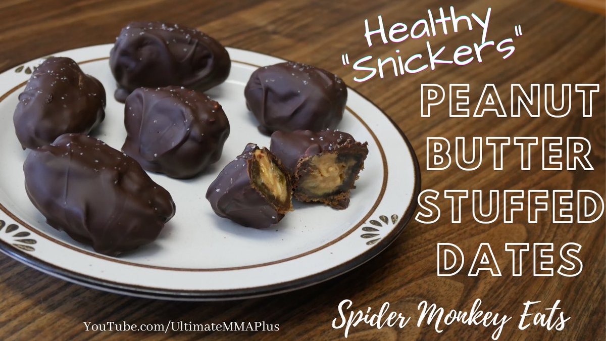 realspidrmonkey's tweet photo. Healthy "Snickers" - Peanut Butter Stuffed Dates https://t.co/uBO9v1VOIJ via @YouTube #stuffeddates #Health #HealthyEating #HealthyFood #Healthyrecipe #dessert #snickers https://t.co/ZxgwNlTqhz