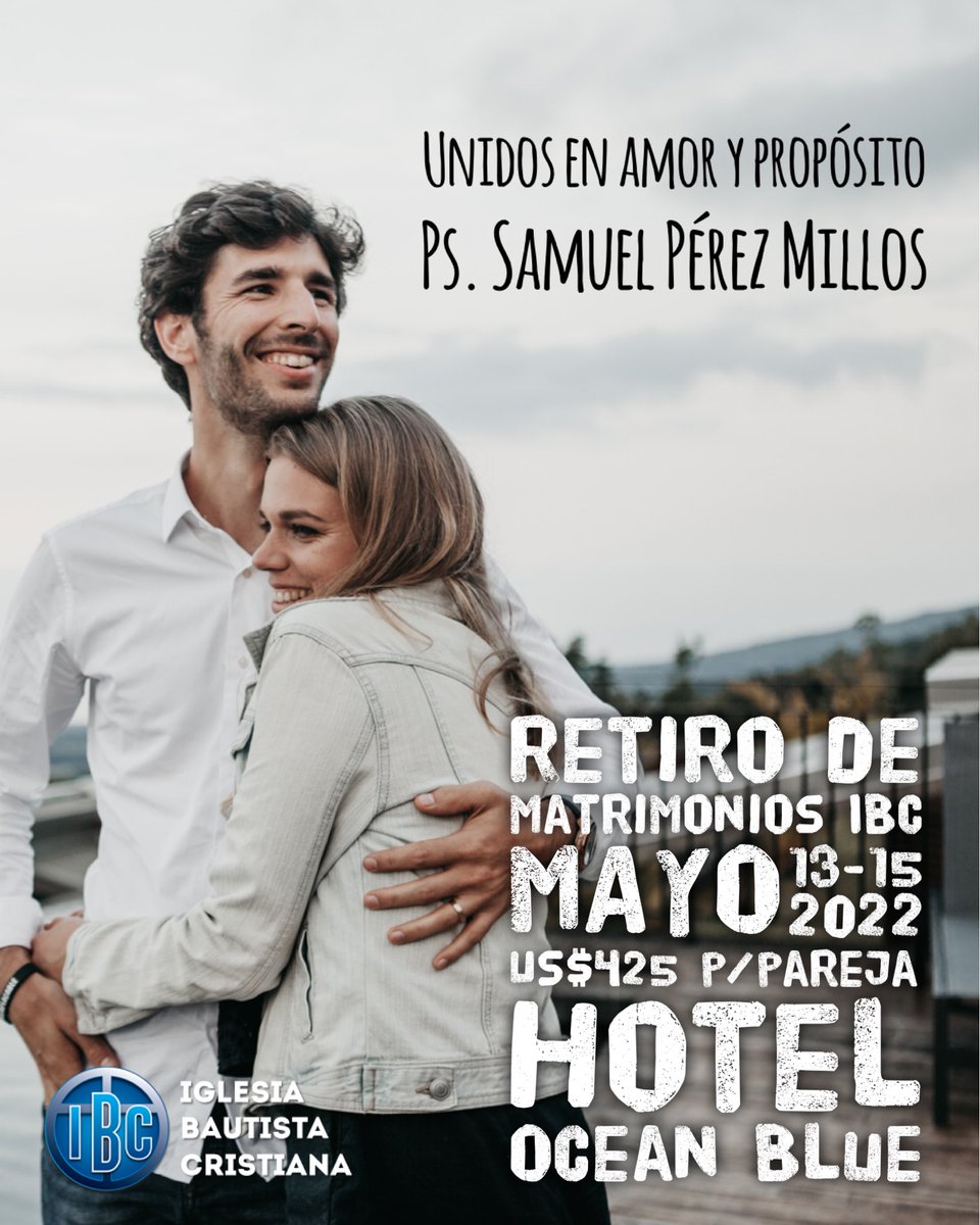 ¡El tiempo se agota! Aprovechen y reserven su cupo llamando a la iglesia ¡Bendiciones! clie.es/autor/samuel-p…