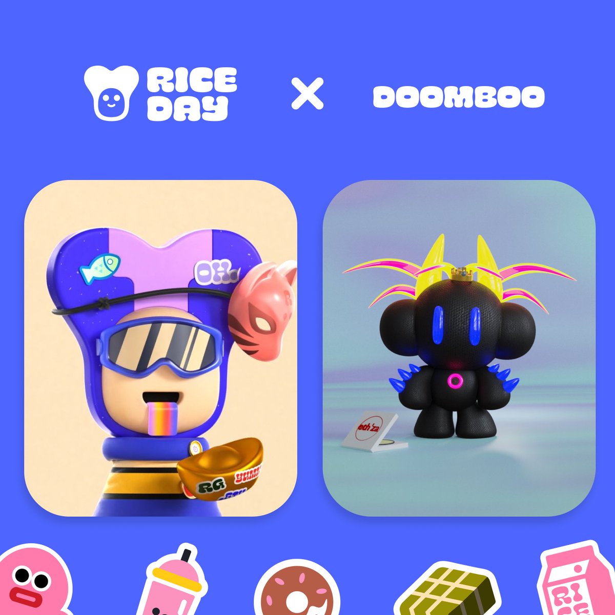 RiceDayGG's tweet photo. 🍚 Rice Day  x DoomBoo 👾

We are happy to be giving away 5 @doombooNFT WL spots!

To enter:
1️⃣ Follow @RiceDayGG &amp; @DoomBooNFT
2️⃣ Like + Retweet
3️⃣ Tag your friends (more tag = more chance!)

Ends in 24 hours ⌛️⌛️⌛️ https://t.co/b2P8rCsGPe