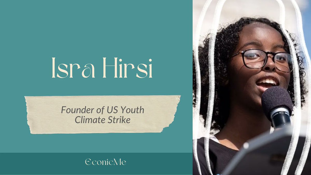 EconicMe's tweet photo. "Understand that you are important and your voice is too, and don't let adults, especially, tell you otherwise.” - Isra Hirsi, founder of US Youth Climate Strike #econic #climate #activism https://t.co/vqaPCfg5Om