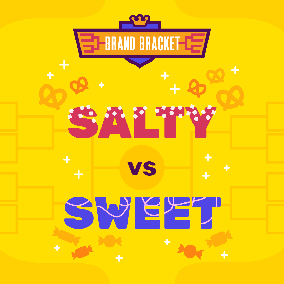 FetchRewards's tweet photo. Like for salty, comment for sweet! And don’t forget to fill out your #BrandBracket for more great mashups. https://t.co/qKRR6LB3km