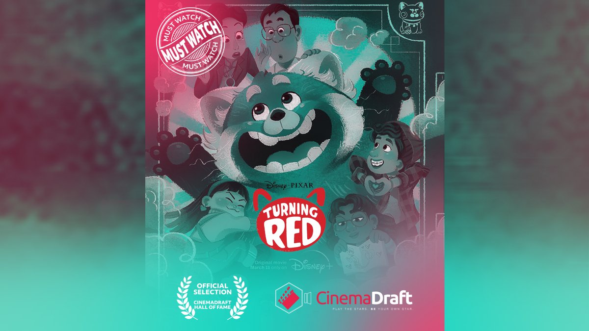 PlayCinemaDraft's tweet photo. CinemaDraft is proud to present our very FIRST CinemaDraft Hall of Fame selection #TurningRed!
#CDHoF #PlaytheStars #BEYourOwnStar #CD3D #DraftStream #DraftingSoon https://t.co/w2Va5Hdxve