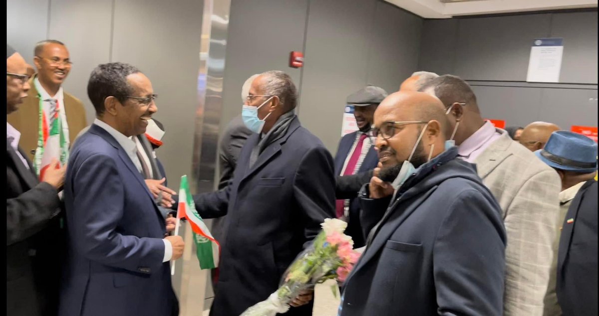 Cashara9's tweet photo. The delegation led by the President of #Somaliland @musebiihi have now landed @IAD in Washington, DC.
#SomalilandUSA2022 https://t.co/SCeYLk5H0F