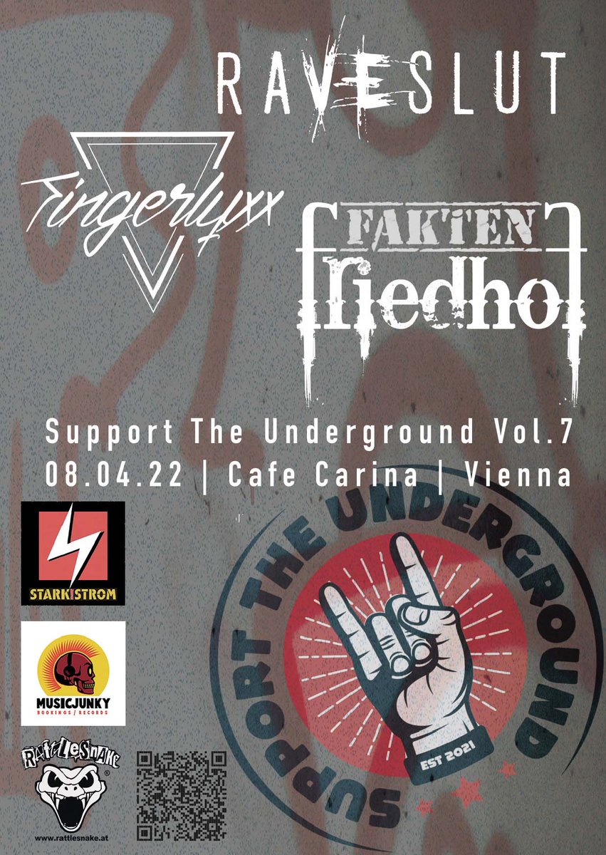 Raveslutband's tweet photo. Live in Wien 08.04.22 

#livemusic #backinvienna #live #music #punk #metal #Rock https://t.co/76r4n3HBn0