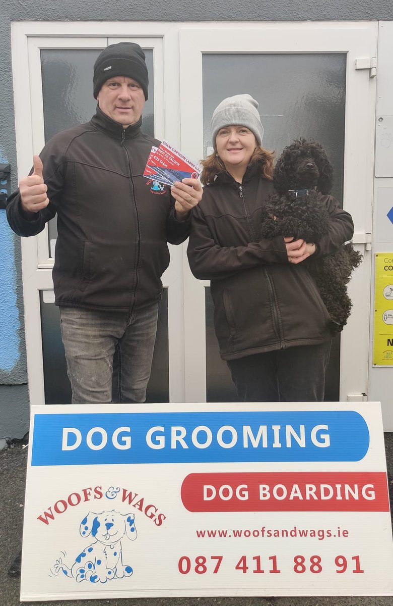 Thanks to Woofs and Wags Dog Grooming service for supporting our fundraiser. 🐶🔵🔴👏

6 DAYS LEFT ➡️ winanaudi.com

Someone will WIN AN AUDI next Saturday 19th March. Get involved in the final days before we close ticket sales! 

#raffle #fundraiser