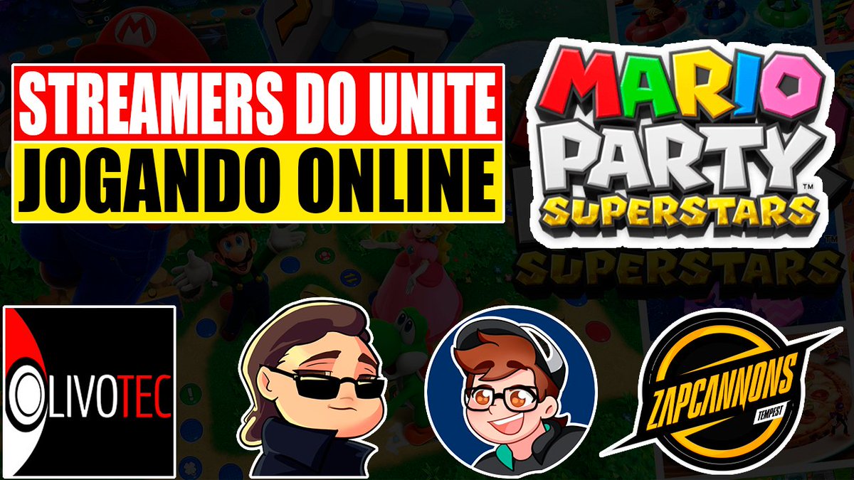 Bom dia família, vídeo novo ta up!

O maior e mais divertido colab na história do Pokémon UNITE! Reunimos os streamers da cena pra jogar umas partidas online de Mario Party!🍟

<a href="/BabyMazo/">Felipe Mazo</a> <a href="/EstacaoHD/">Andih</a> <a href="/zap_rz/">Rz</a>   

Quem puder 🔄❤ #MarioParty

Link: youtu.be/Bg9hh6Y64Ec
