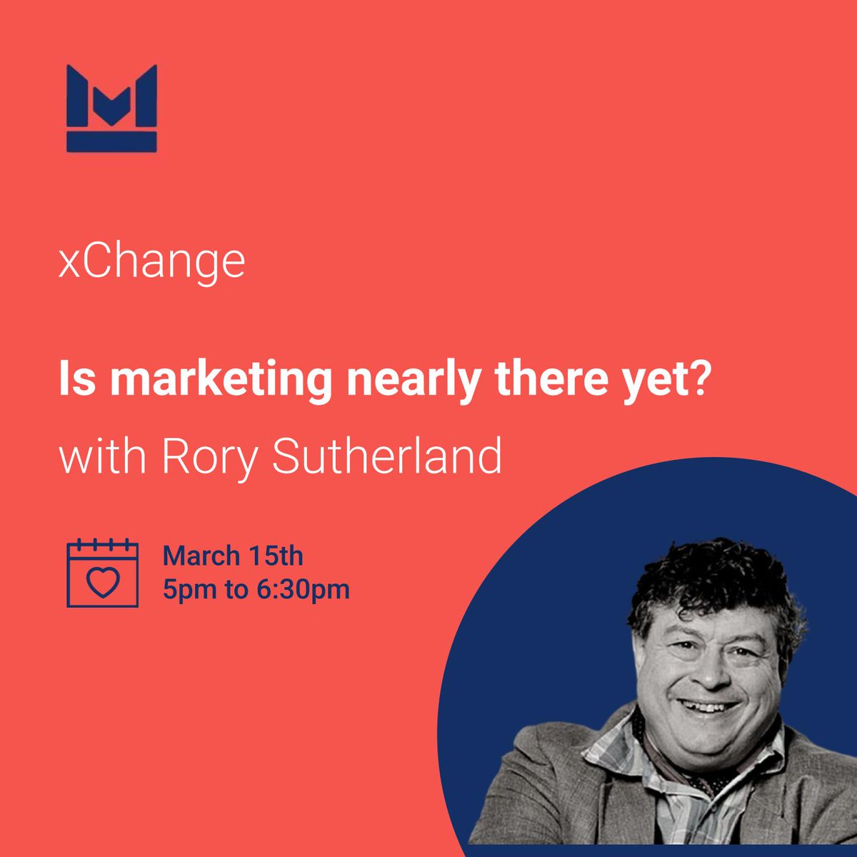 What are your plans for this Tuesday at 5pm? If you're not busy come along to our xChange to hear from the wonderful <a href="/rorysutherland/">Rory Sutherland</a>. 

Here's the link to sign up marketingkind.org/gatherings/xch…

We hope to see you there!