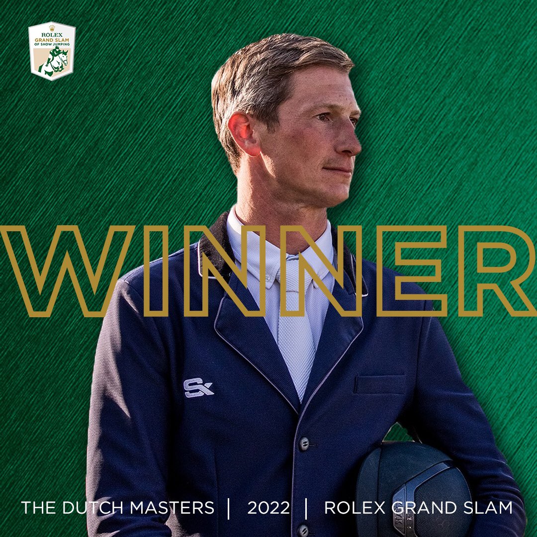 RolexGrandSlam's tweet photo. Daniel Deusser wins the @rolex Grand Prix of @indoorbrabant and becomes (again) the new #RolexGrandSlam Live Contender 🏆🐴🇩🇪 #JumpIntoHistory #Legend #horse #equestrian https://t.co/KL2C3GUrBi