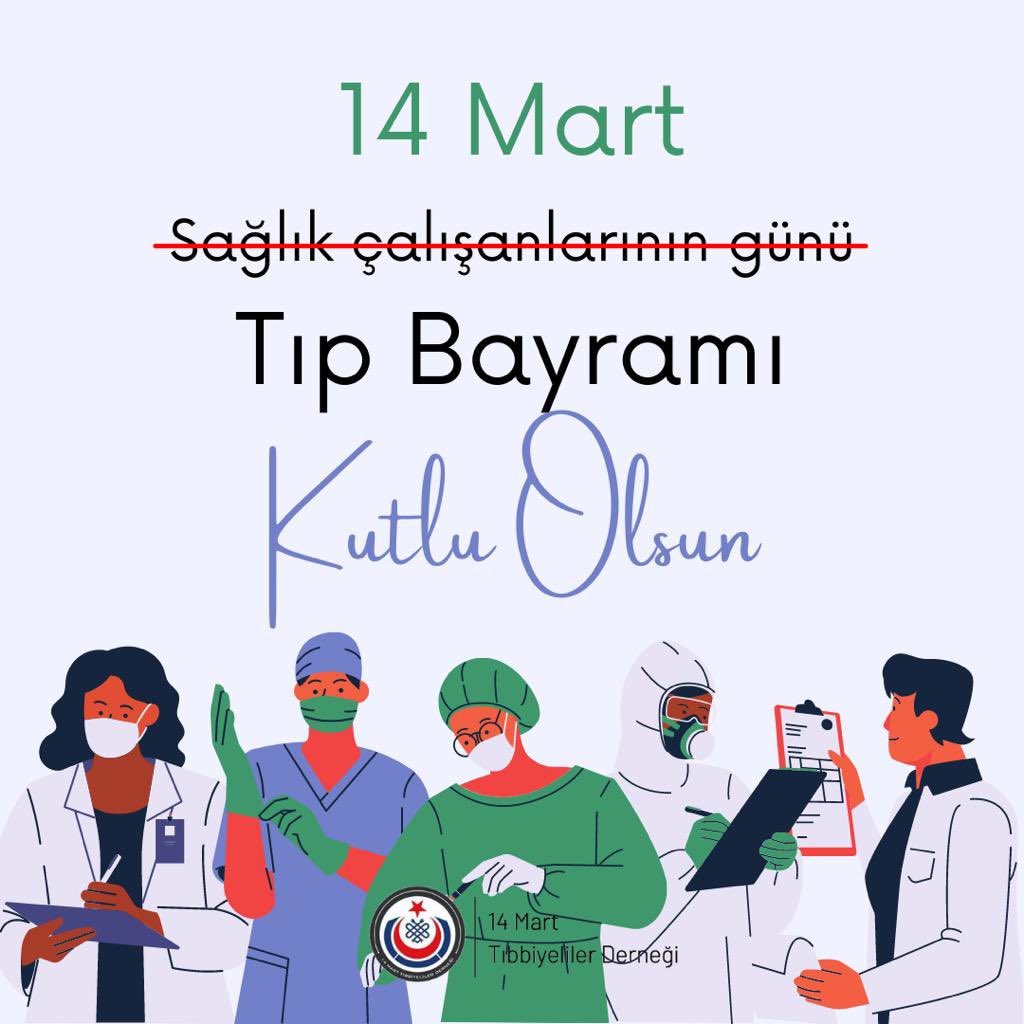 Tıbbiyeli Hikmet Boran’ın ve beraberindeki tıbbiyelilerin başlattığı 14 Mart Tıp Bayramı Kutlu Olsun.

#14MartTıpBayramı 
#hekimlertakipleşiyor
#190dandahafazla