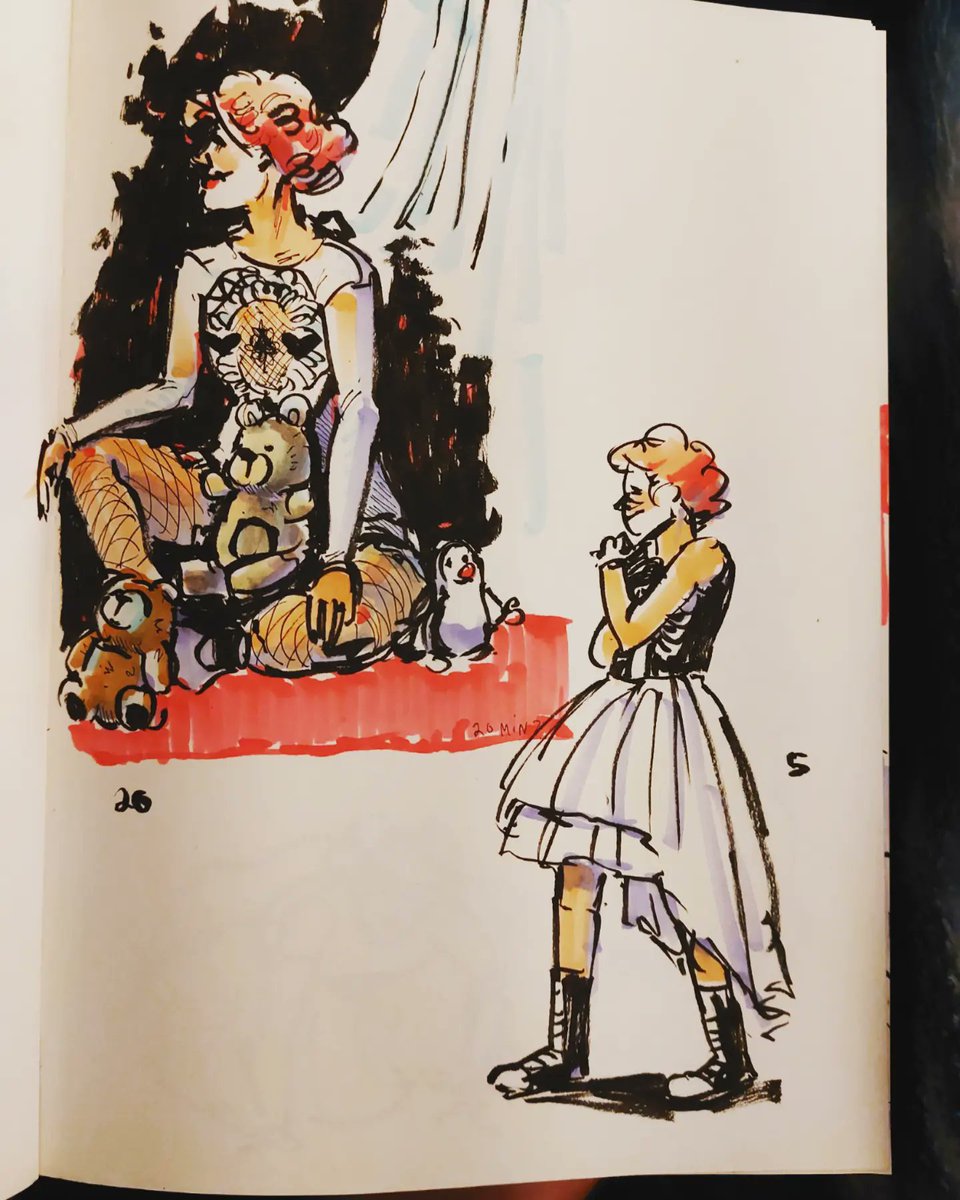 CaityHallArt's tweet photo. Doll House life drawings at @DrSketchyMtl 💜💜💜 https://t.co/XoasJFKRom