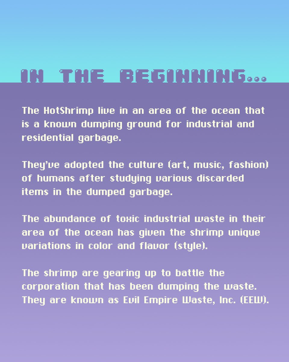 hotshrimpnft's tweet photo. 🌅 Gm
🥳 Our A/B “choose your own adventure” starts later today in Discord - https://t.co/s7fjVOvbk6
📖 Here’s the very beginning of the *story. Get ready to vote on the next twist in Discord
#NFTProject #NFTArt #NFTCommunity #NFTs #NFTCollector #pixelart #HotShrimp https://t.co/mcswJ6MKuR