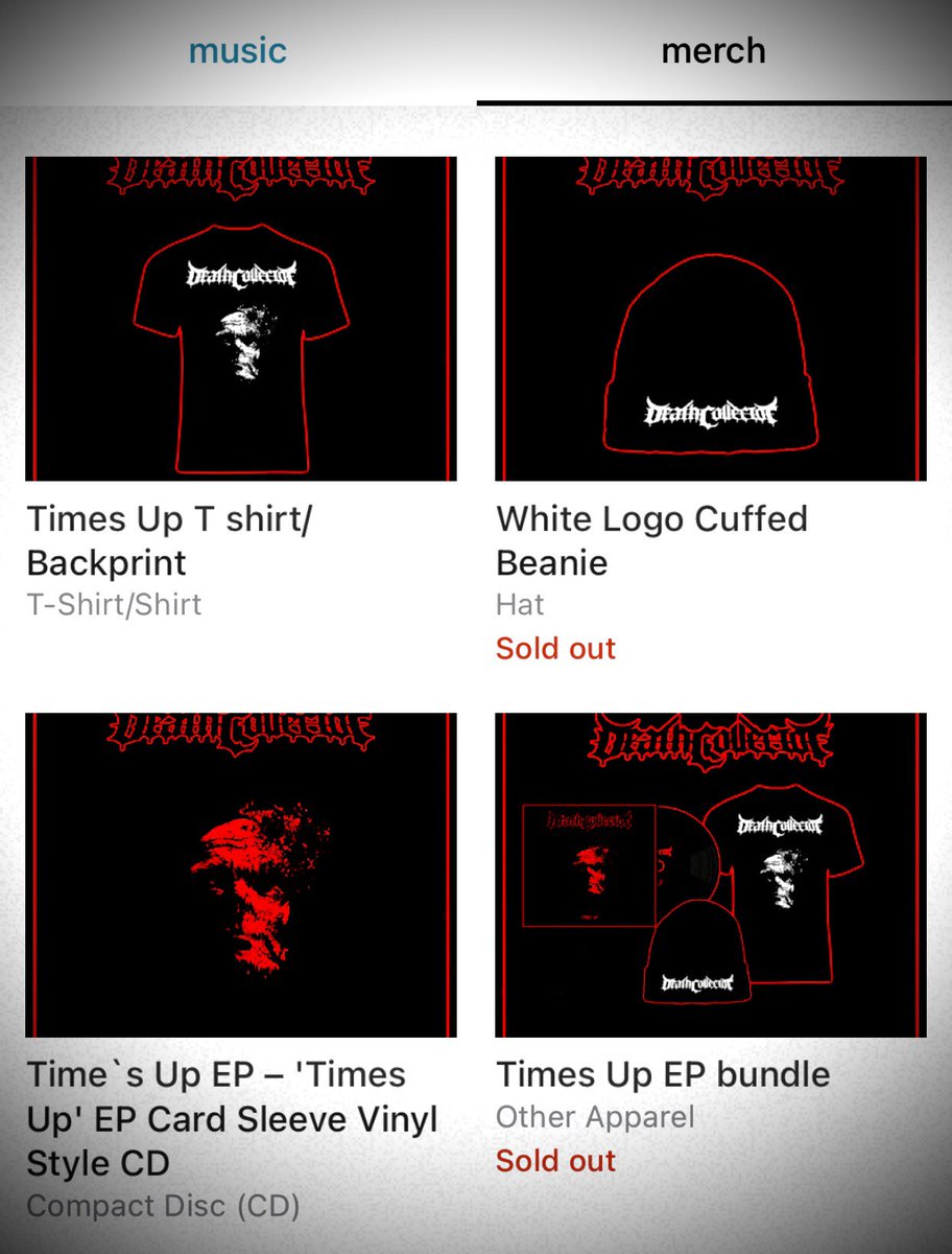 Lee_Cummings1's tweet photo. ‼️Low supplies‼️on @DeathCollector_ Times Up EP shirts and CD’s‼️
Please don’t miss out!
#deathcollector
#ukdeathmetal
#metaltwitter https://t.co/gw0psw6KJ9