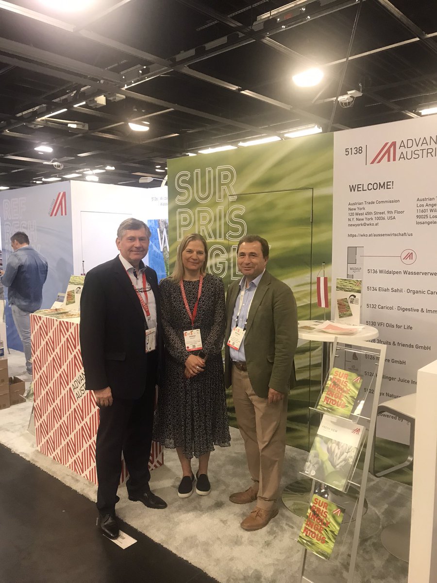 MichaelPostl's tweet photo. Strong Austrian π¦πΉ presence @NatProdExpo: the USA πΊπΈ is our 2nd biggest food industry export market & together with @wko_aw we #returntoanaheim
#ReFocusAustria
#advantageaustria
#expowest #waterdrop #schalkmuehle https://t.co/idD5L55xTD
