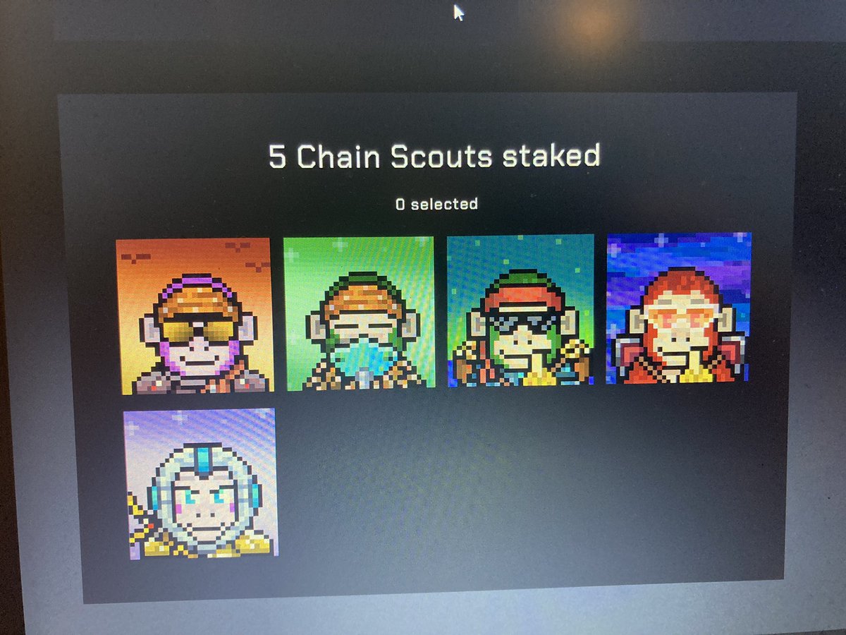 jash989's tweet photo. My @ChainScouts family #staked producing #bananite 🦾🚀 #chainscouts https://t.co/Awq4pCqzSk