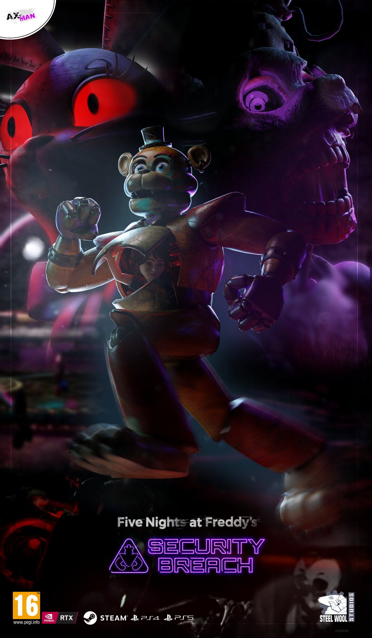 AX 🇵🇱 on X: Hello guys! Another FNaF Security Breach poster