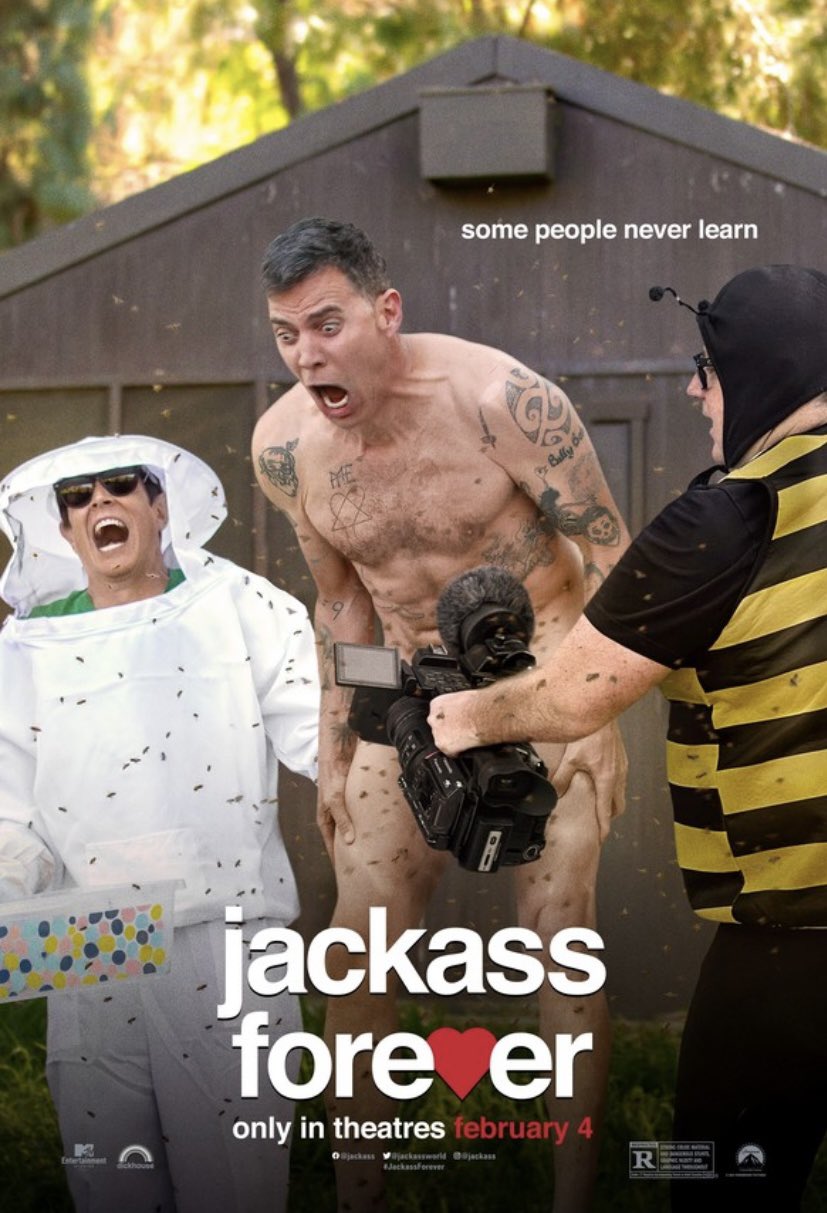 Rotten Movie Jackass Forever おバカなスタント おバカなイタズラ おバカなドッキリ おバカ な一発芸など 愛すべきおバカ集団ジャッカスが約11年ぶりに劇場に帰ってきた大傑作ドキュメンタリー 不謹慎ネタ満載 下ネタ満載 お下劣度max の超ハイレベル