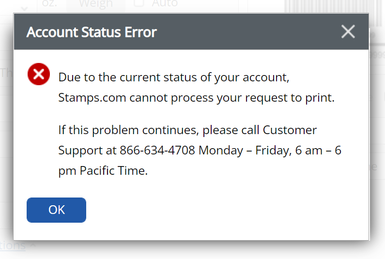 rogerdooley's tweet photo. High #friction weekend. I was 6 cents short for a label at @StampsCom so I tried to add money and repeatedly get an account error. Of course, this can only be fixed on weekdays. REALLY? #FrictionHunter (Others have encountered this same issue, I see.) https://t.co/PfOGb6PiH1