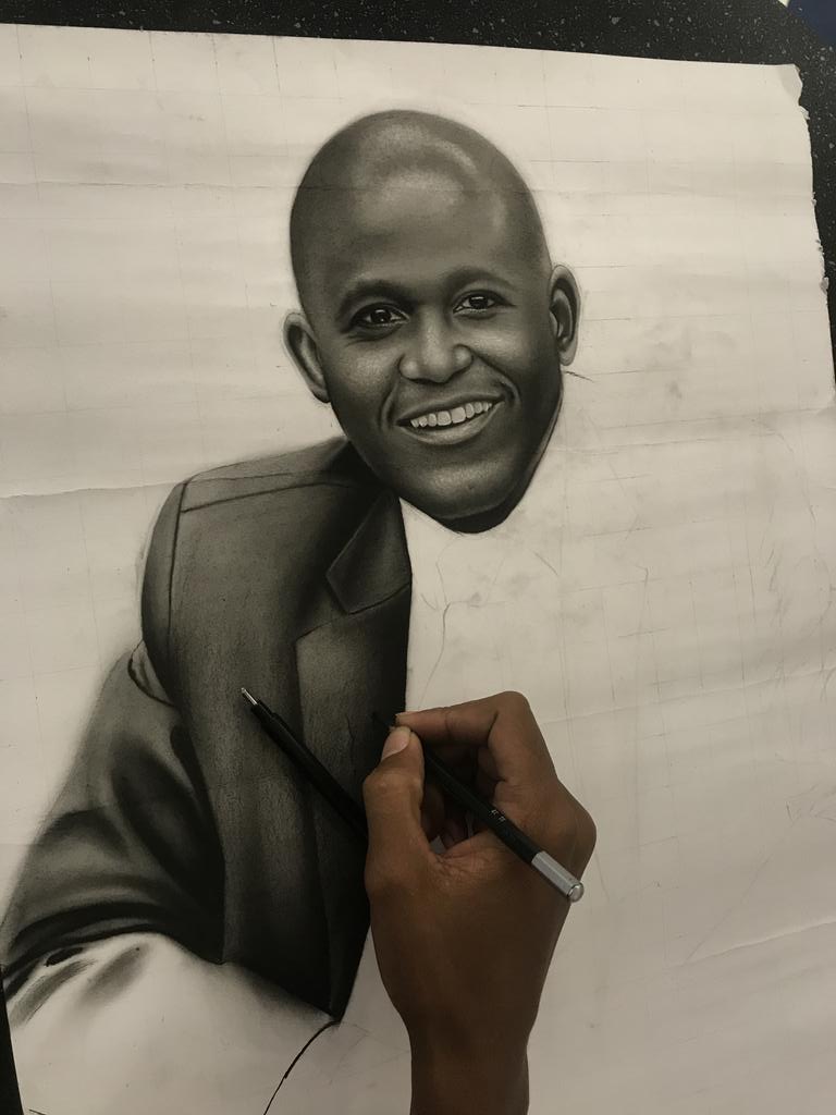 JackjacArt's tweet photo. Work on progress  A2 SIZE 60×40cm 
@DocFaustine 

#drawing #charcoal #charcoalpencil #artwork #Tanzania https://t.co/jehLgJ41s1