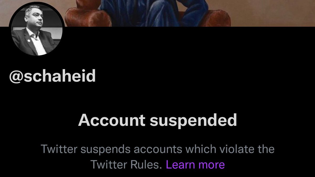 Dear @GeorgeSalama, please look into the unfair account suspension of @schaheid. There were no prior violation or bans. It can't possibly be ban evasion as he never had any other account. Please look into it. @TwitterSupport