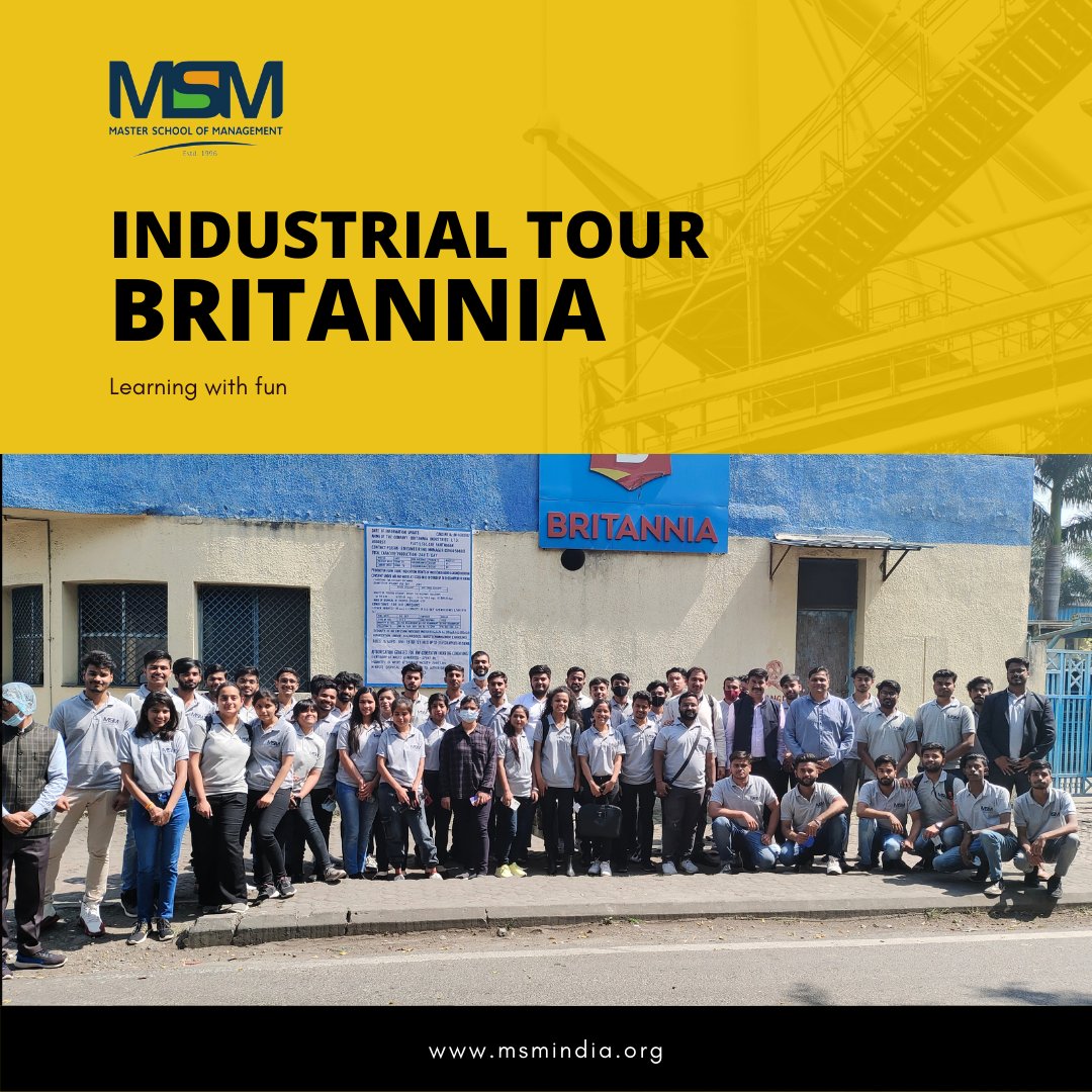 MsmindiaOrg's tweet photo. MSM always believes in making dreams come true for people who are passionate about exploring practical ways of learning. Recently, we organised an industrial exposure visit to BRITANNIA INDUSTRIES LTD., Rudrapur . 
#industryvisit #learning #industryexposure #britannia #msm #mba https://t.co/y6bBgdcpDT
