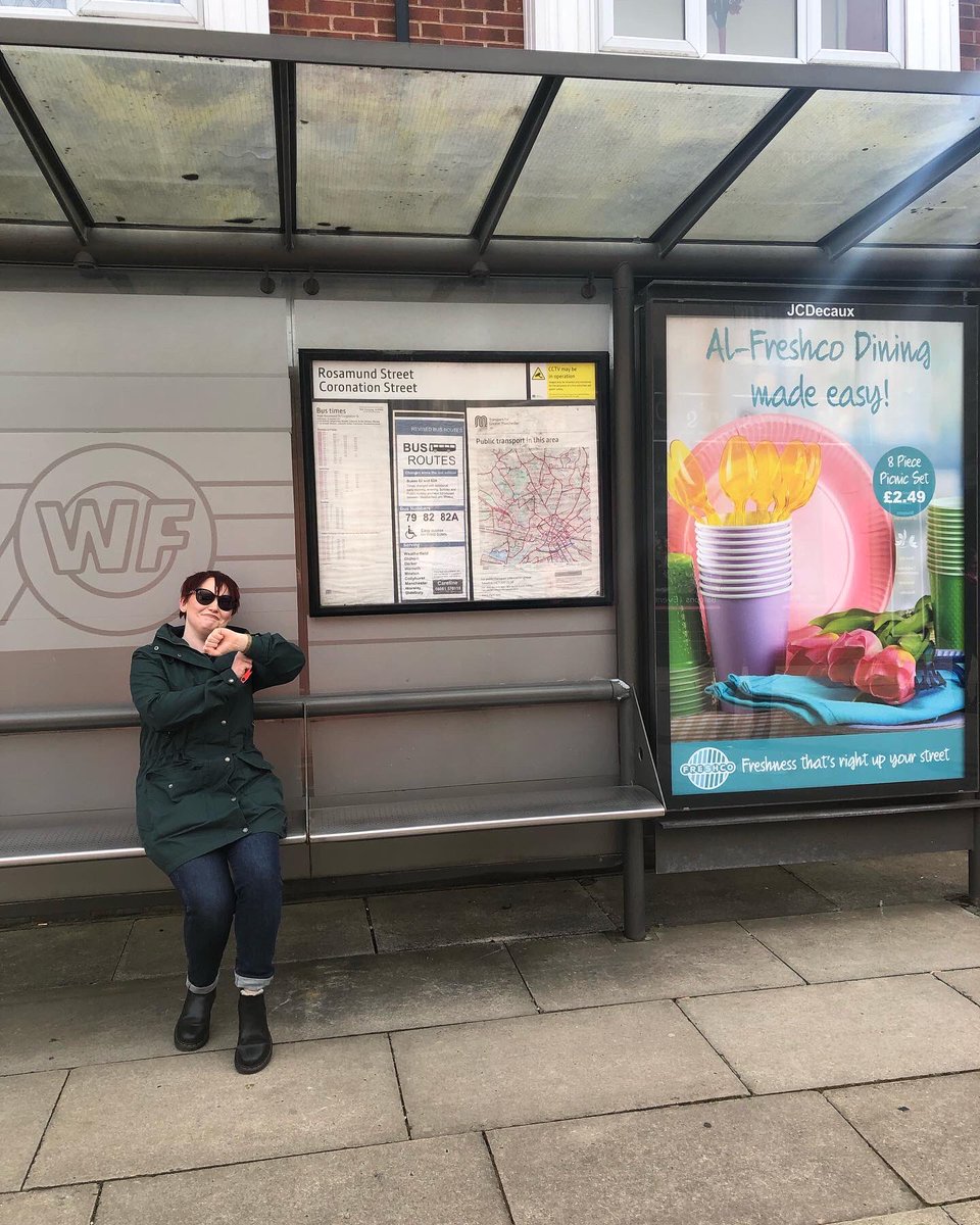 imogenhinchliff's tweet photo. Just waiting for my bus to Coronation Street https://t.co/Dhz0Bo8KaI