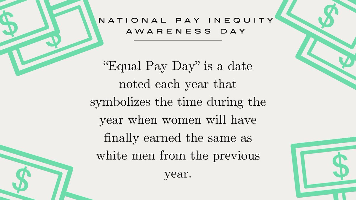 CastaicLibrary's tweet photo. Women’s History includes a lack of pay equity. This March 15 marks the day (white) women’s pay equals that made by a man in 12 months. For women of color the disparity is even greater. Let’s end this by making pay equitable.

#womenshistory
#payequity
#nationalpayinequityday https://t.co/ZiznogvpyZ