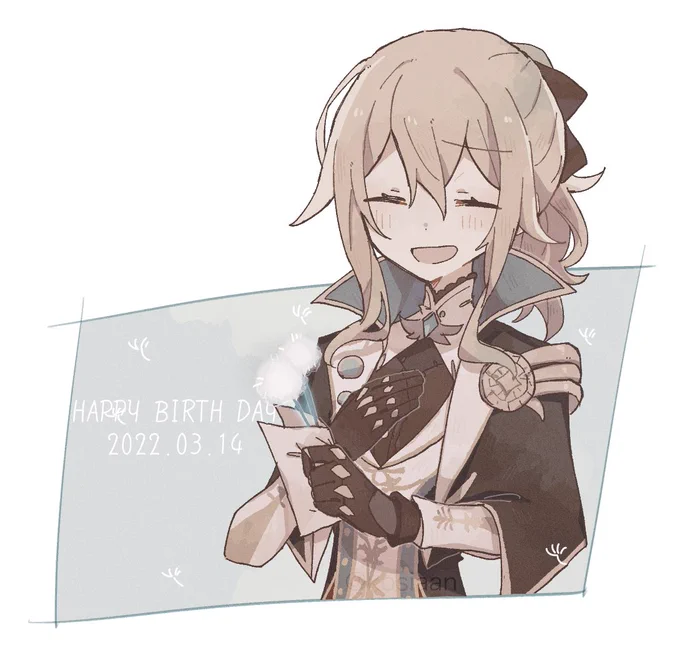 おめでと〜!!!!!!!!!!! #ジン生誕祭2022  #GenshinImpact #Genshinjean #原神 