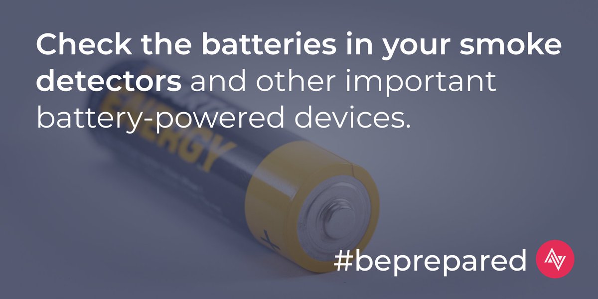 zonehaven's tweet image. While you're setting your clocks back, take the time to test or replace the batteries in your smoke detectors and other important battery-powered devices. It's also a good idea to make sure you have extra batteries around in case of emergency. #beprepared #checkyourbatteriesday