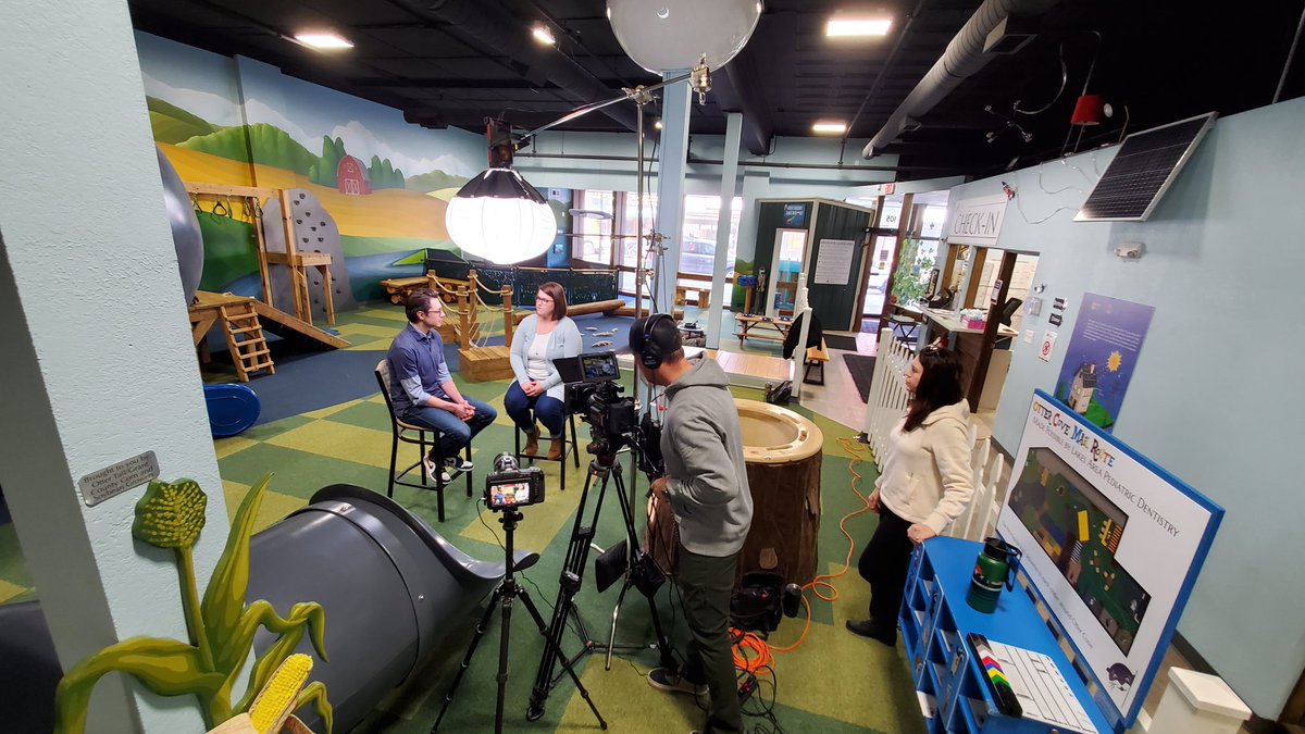 We are filming the final episode of season 2 of #ruralbychoice today at Otter Cove Children's Museum in Fergus Falls, MN. #findyourinnerotter #OnlyinMN