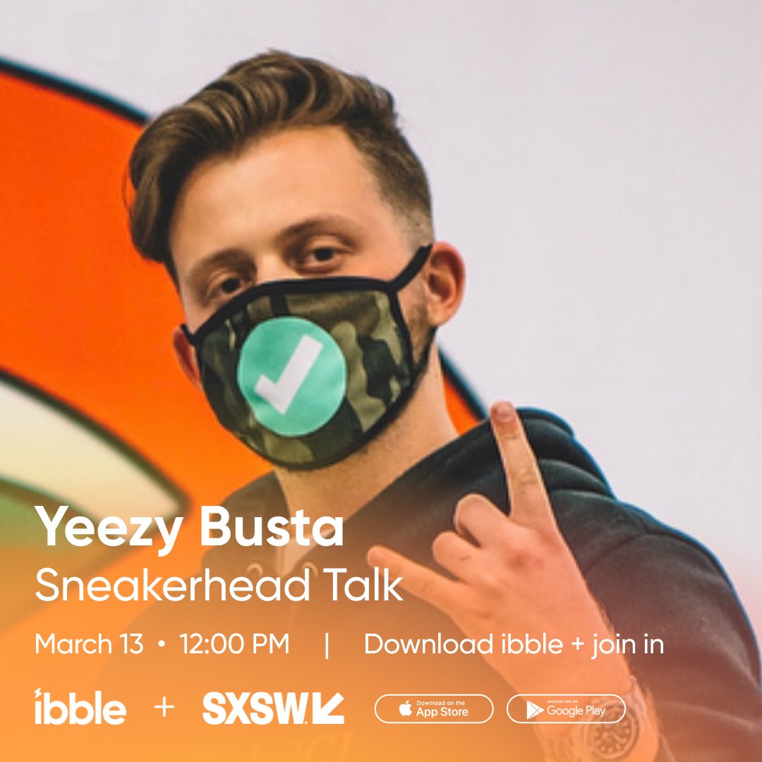 getibble's tweet photo. Listen up Sneakerheads we got a SECRET SURPRISE!! Join us as we welcome👟@yeezybusta, CEO of @nicekicks, @MattHalfhill, Andre Ljustina, and 🏈@Bijan5Robinson join ibble's #SXSW Expert Showcase at 12 PM CT!
Watch on the #ibbleapp 📱 https://t.co/3dZfDrjWvS
#sneakerhead #SXSW https://t.co/J2EO24MmQj