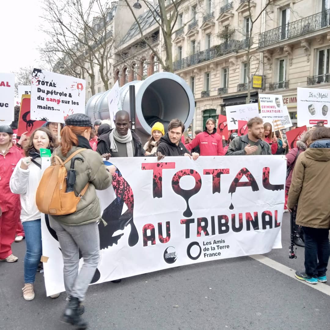 'I ask France and other fossil minded countries to stop supporting the fossil fuel industry in Africa. Stop ruining the future of the African child. Stop killing us. Stop destroying nature. Stop putting profits over human life'. @NakabuyeHildaF in Paris #StopEACOP #MarcheLookUp