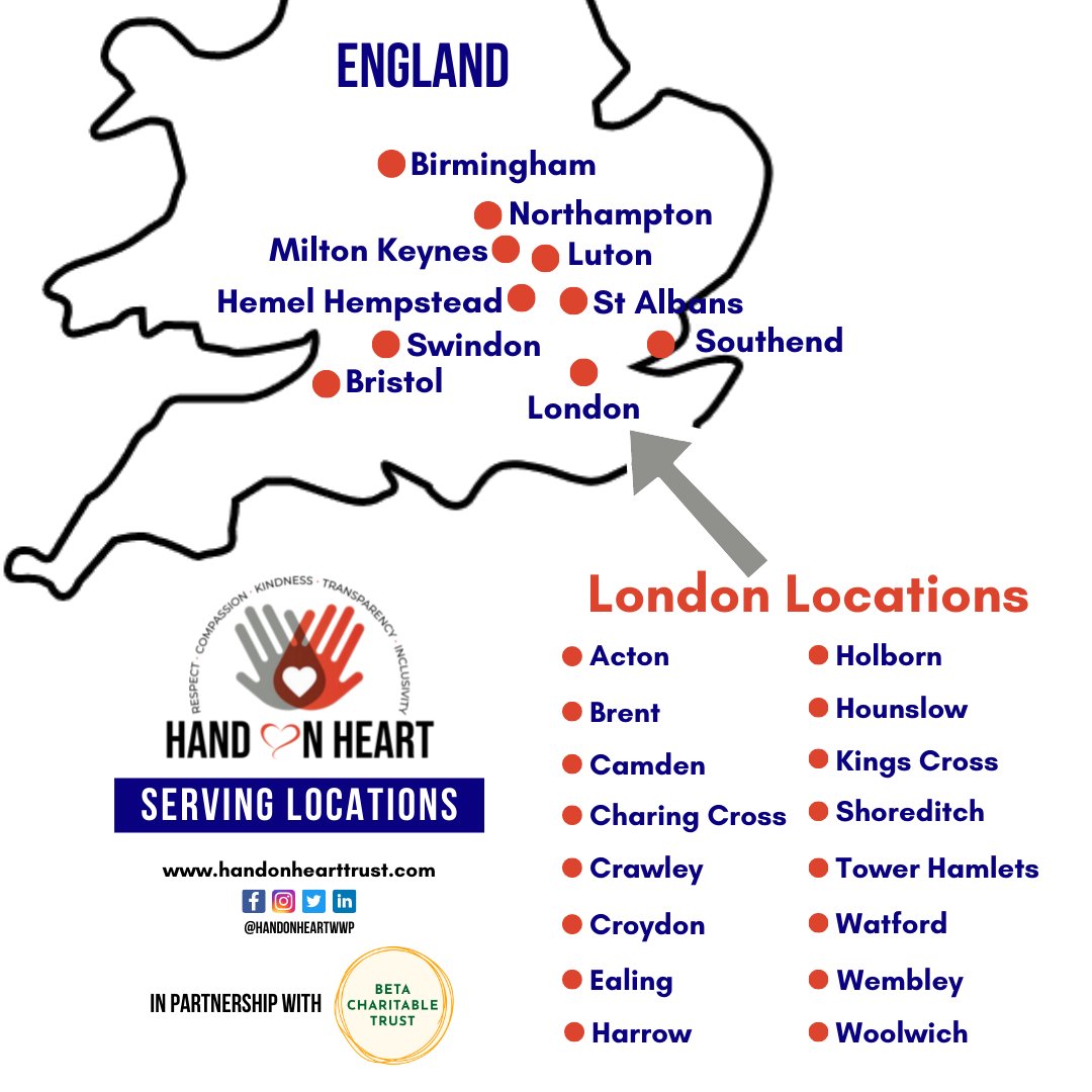 handonheartwwp's tweet photo. Hand on Heart is now serving across the UK!

Today, with the incredible support from our partners @BetaCharitable, HoH is serving in 25 locations in London and across the UK.

Read our full post here: https://t.co/eex2YXV6va

#HandonHeart #HoHCharitableTrust #HelpEndHomelessness https://t.co/z5hggILyNI