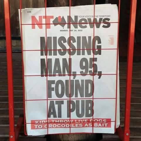 ausfoodshop's tweet photo. slow news day? 📰
#landdownunder #aussiememe https://t.co/qK4R70qdhv