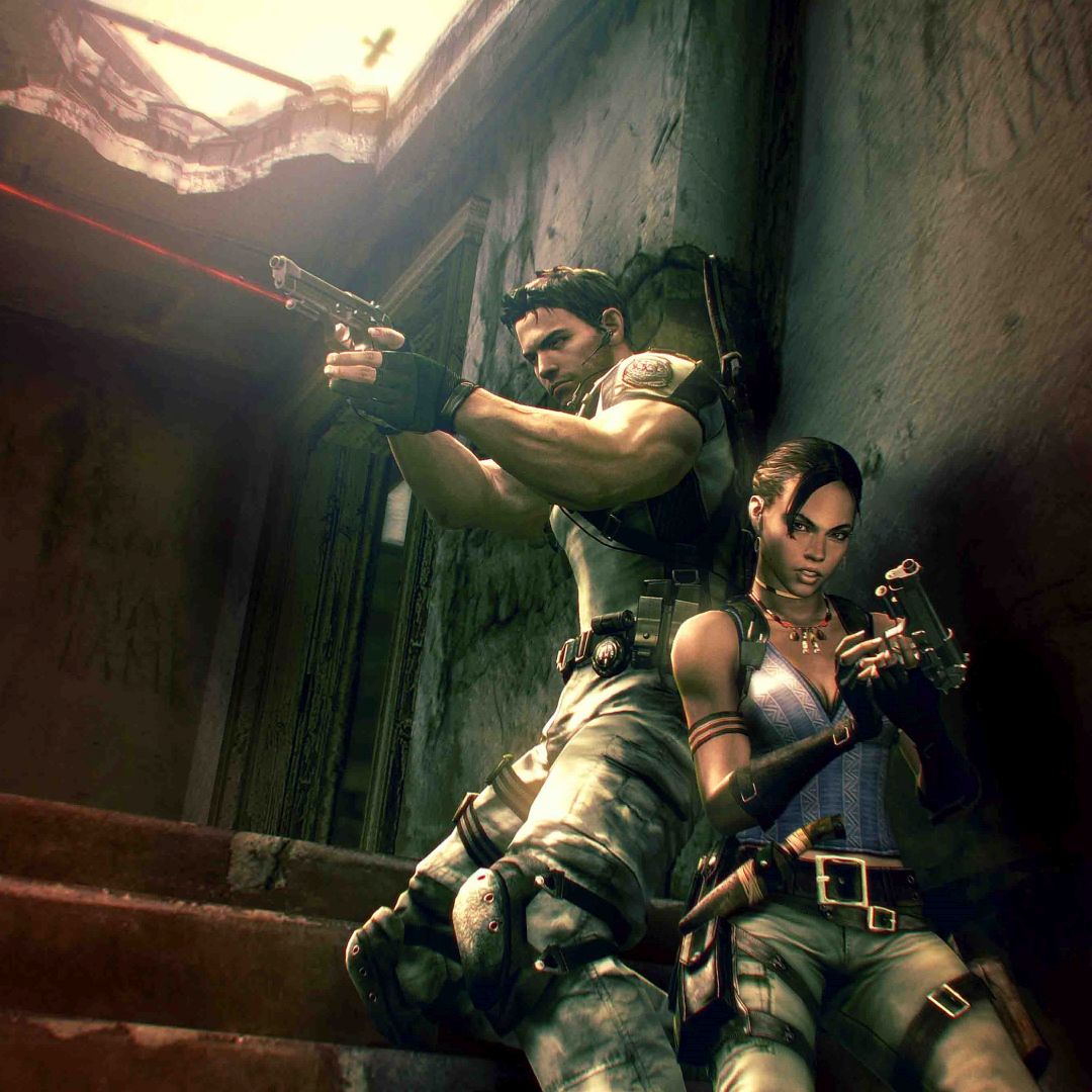 RE_Games's tweet photo. 13 years ago, BSAA agents Chris Redfield and Sheva Alomar set out on a new action-packed co-op mission!

What are your favorite memories from Resident Evil 5? https://t.co/IRunulnz7f