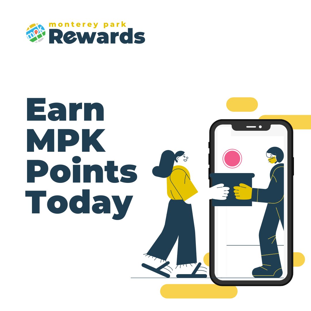 cityofmpk's tweet photo. Check out the Monterey Park Rewards app to see where you can start earning ✨ MPK Points! 1 MPK Point is equivalent to $1!

Check out and download Monterey Park Rewards at https://t.co/zOAHNNKkDh

#cityofmontereypark #shoplocal #shopsmall https://t.co/PXfycpjxZw