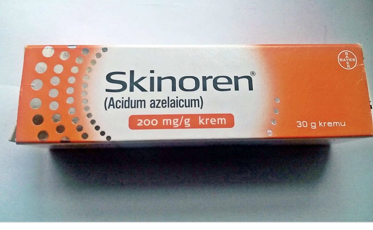 كريم حمض الازيليك ( سكينورين) كريم مناسب لعلاج التصبغات وحب الشباب وكذلك يتميز بأنه من الكريمات القلائل الآمنة خلال فترات الحمل ، المنتج ليس للدعاية #حب_الشباب #فضفضة_طبيب