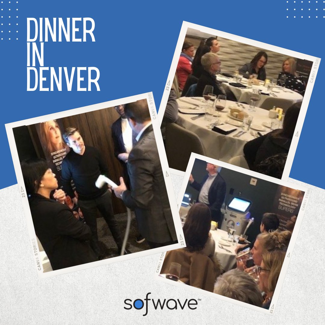 sofwave's tweet photo. We had such a SUPERB™ evening on Thursday the 10th of March in #Denver with our amazing Sofwave™ doctor; Dr. Stephen Eubanks from @ADCSamerica
We can’t say it enough, but we are very grateful for our #SofwaveFamily!
#Sofwave #HealthySkin #YouAreWhatYouEat #SUPERB https://t.co/G2b7FZxuql