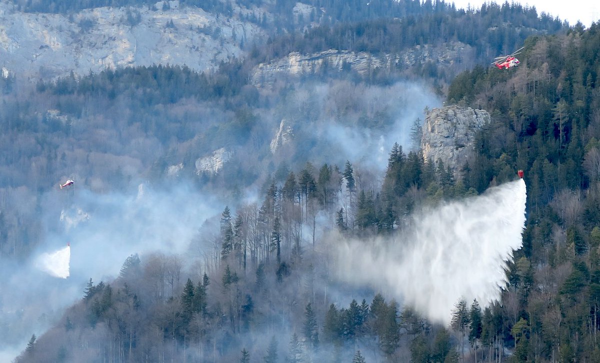 netsigi's tweet photo. Waldbrand Meiringen. https://t.co/GSLgxjjBaI