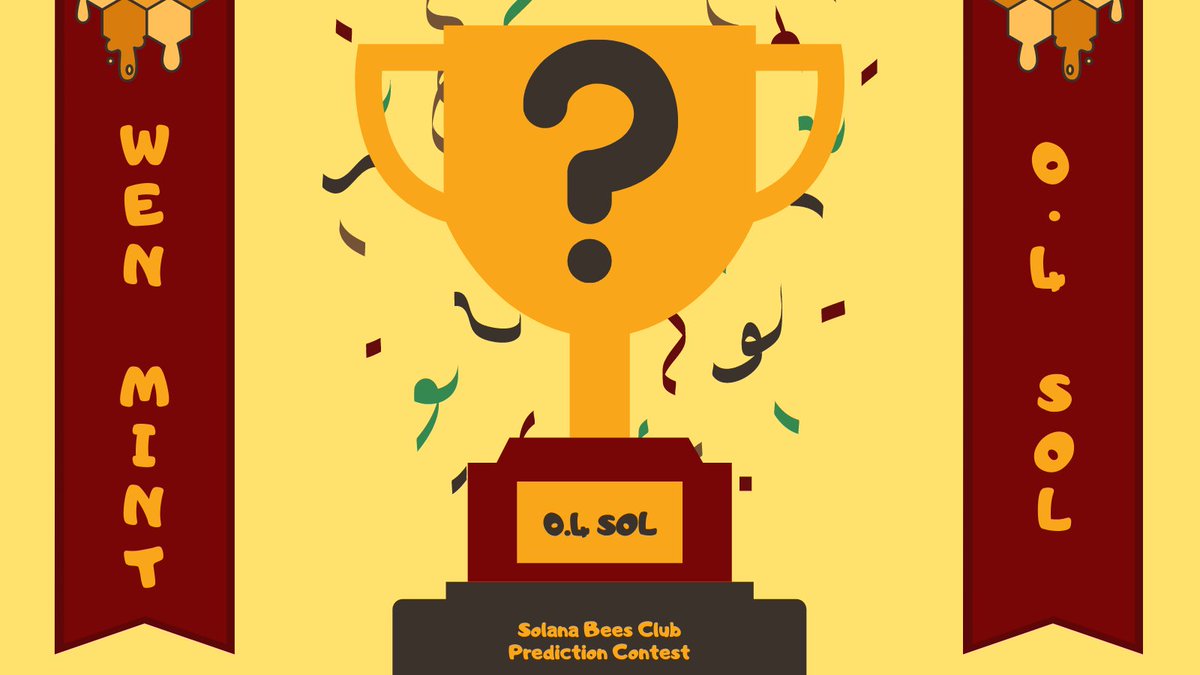 solanabeesclub's tweet photo. Wen mint?

We have decided on our mint date and all other details!

🏆 Prediction Contest
🎁 0.4 SOL for the Winner
🐝 Join Discord &amp; RT This Tweet
Discord: https://t.co/dmFNYSSKNu

Join our Discord channel and make a prediction in Giveaway Proof Channel! https://t.co/t2V9SugiY7