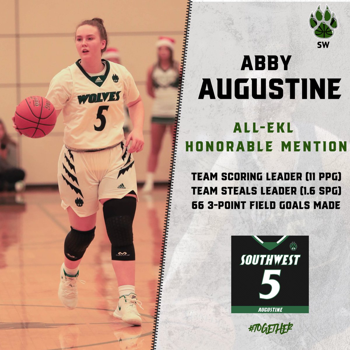 bvswgirlsbball's tweet photo. Congrats to our #5 and @abbyaugust1ne for being selected and representing our program! Stats and outcomes won’t do justice for all the perseverance and resiliency Abs and her teammates have had to overcome, both individually and collectively as a program 💪 

Well deserved, #5 👊 https://t.co/TAWzpxgsO8