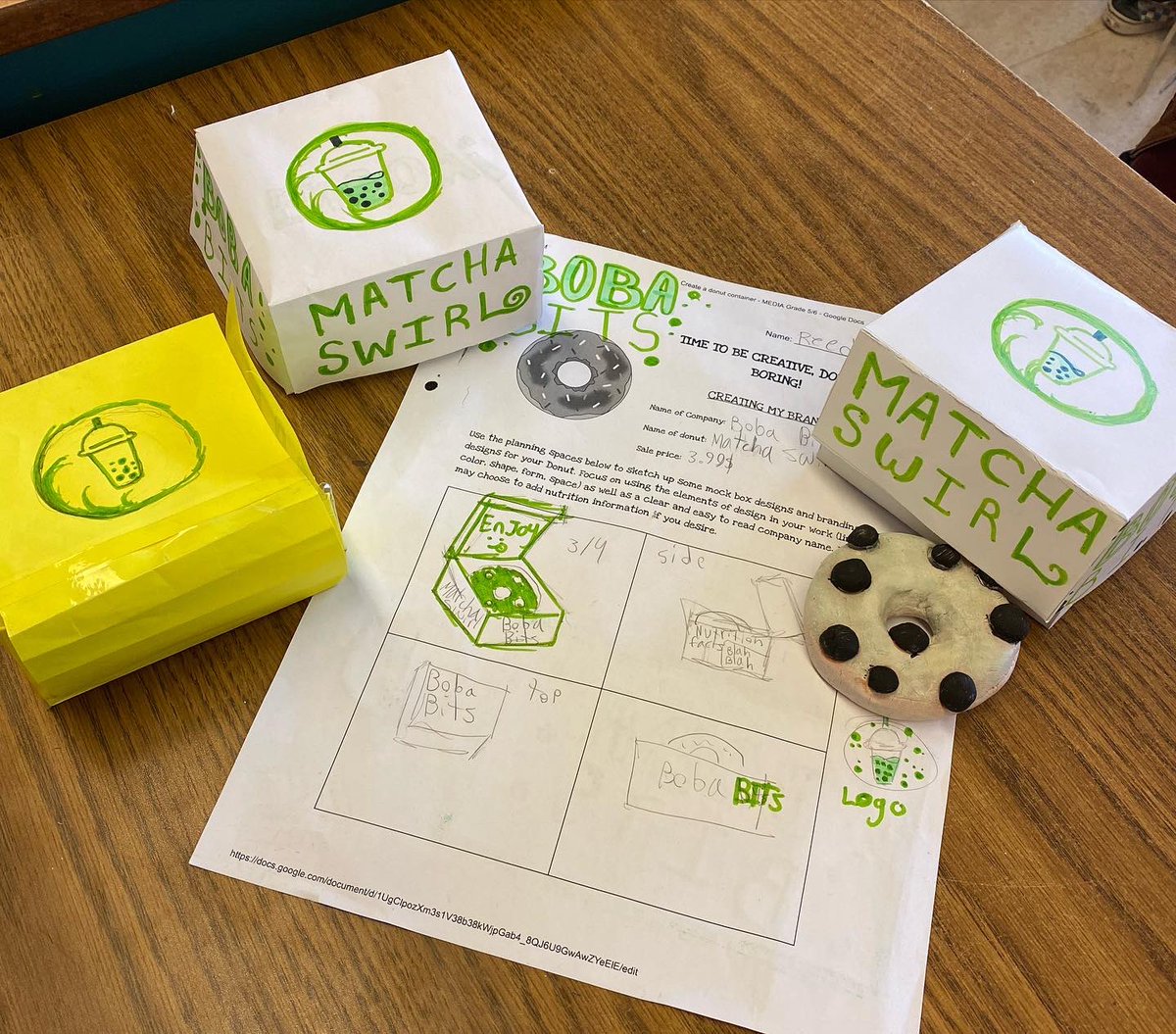 mrshestick's tweet photo. Having fun finishing up this multidisciplinary project! Working through the steps of #designthinking to move from idea - prototype -production - marketing!! Can’t wait to see all the final projects! #create #crosscurricularplanning #richtask #inspiringstudents @poplarroad_tdsb https://t.co/yNUuqd7WpK