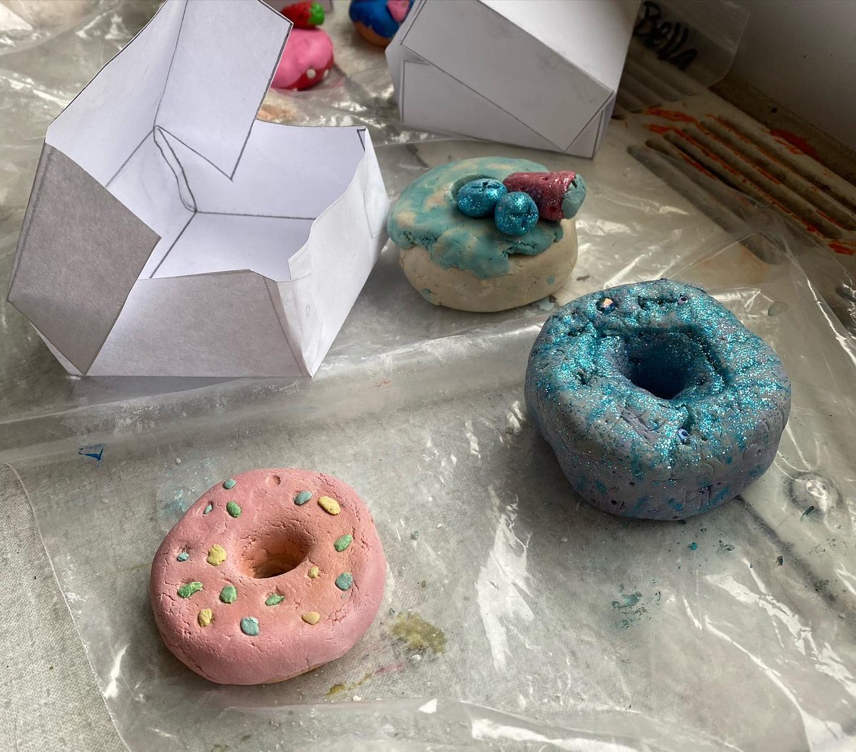 mrshestick's tweet photo. Having fun finishing up this multidisciplinary project! Working through the steps of #designthinking to move from idea - prototype -production - marketing!! Can’t wait to see all the final projects! #create #crosscurricularplanning #richtask #inspiringstudents @poplarroad_tdsb https://t.co/yNUuqd7WpK
