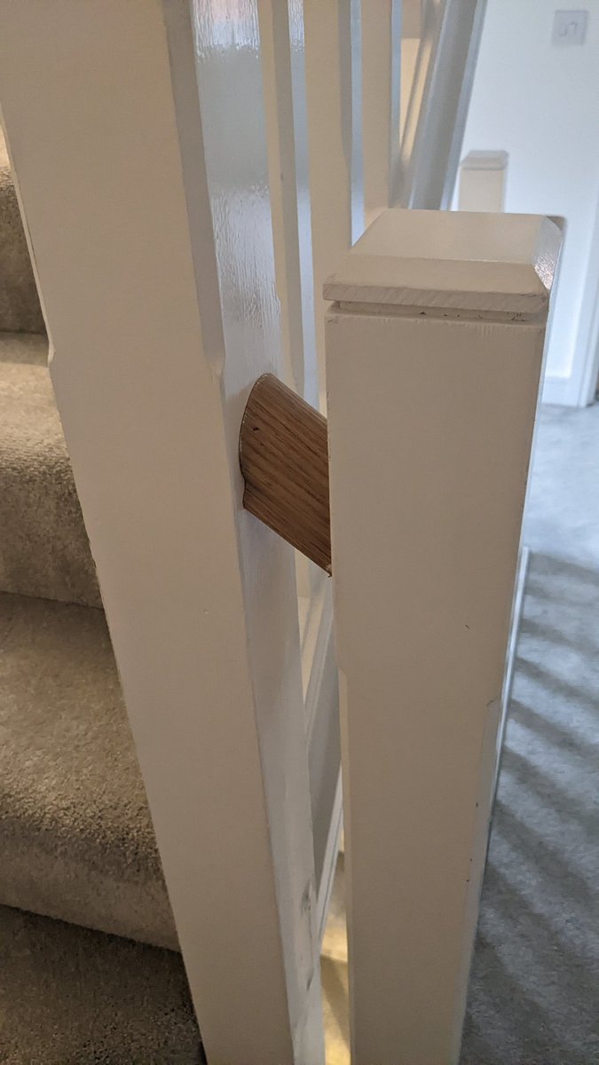 liam__bolton's tweet photo. Superb tiny bannister I saw in a new build today https://t.co/68dTokSbpH