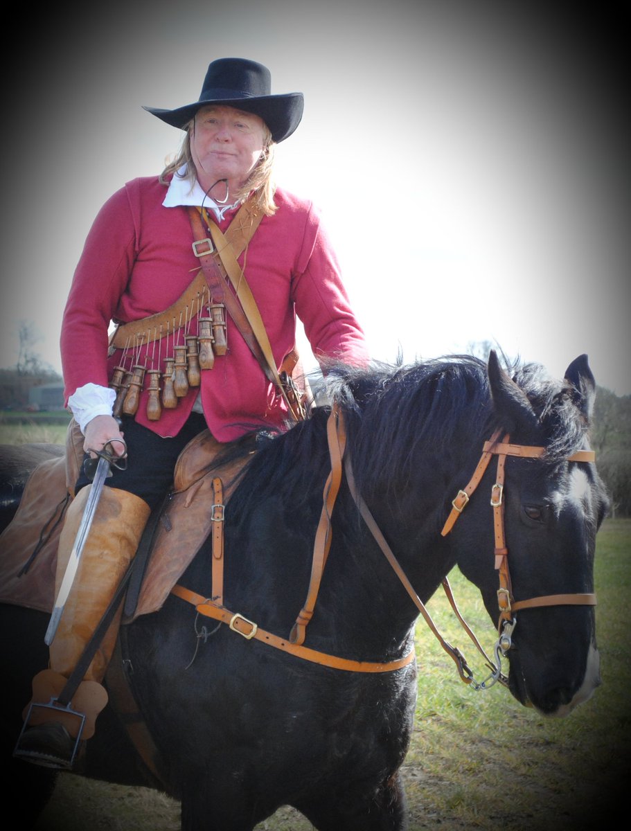 SimonPlummer9's tweet photo. Portrayal of Colonel Okey's Dragoons yesterday, as part of the battle of Naseby 1645 talk. https://t.co/t33n35mrnd