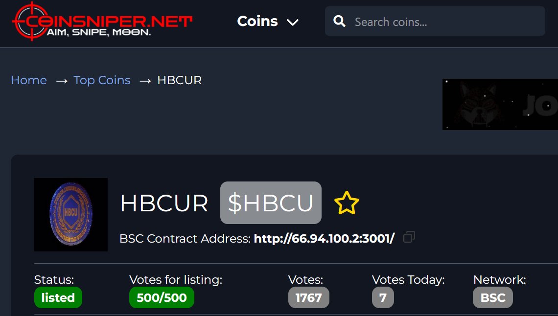 CryptoHbcu's tweet photo. 1767 VOTES on https://t.co/WPqRWxNXOk !!!
HBCU STRONG! https://t.co/DTQPMxYT1r