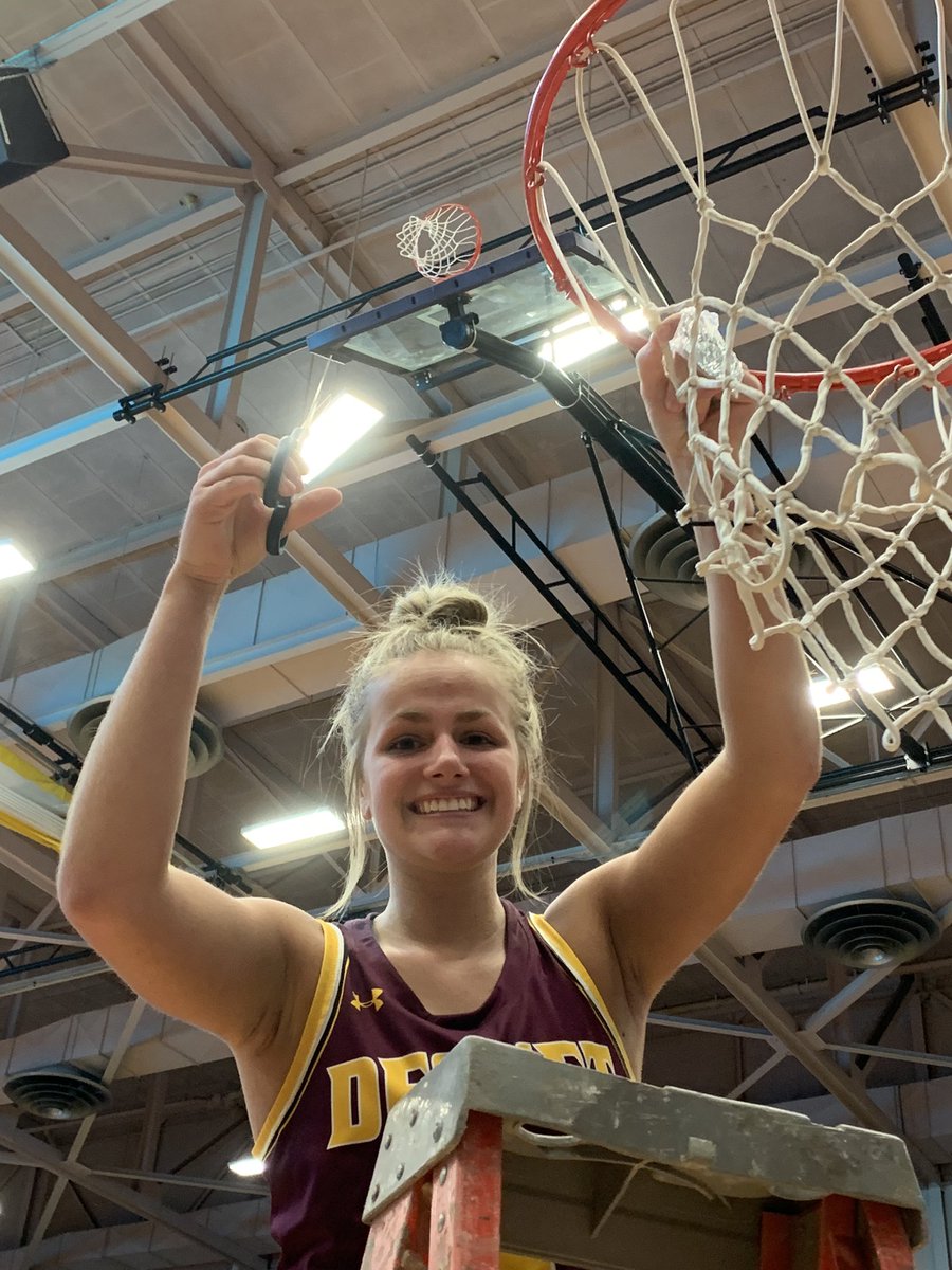 A huge thank you to a class act coach,  Molly Mason from Viburg- Hurley for allowing our athletes to take home a piece of the net. Their smiles say it all!