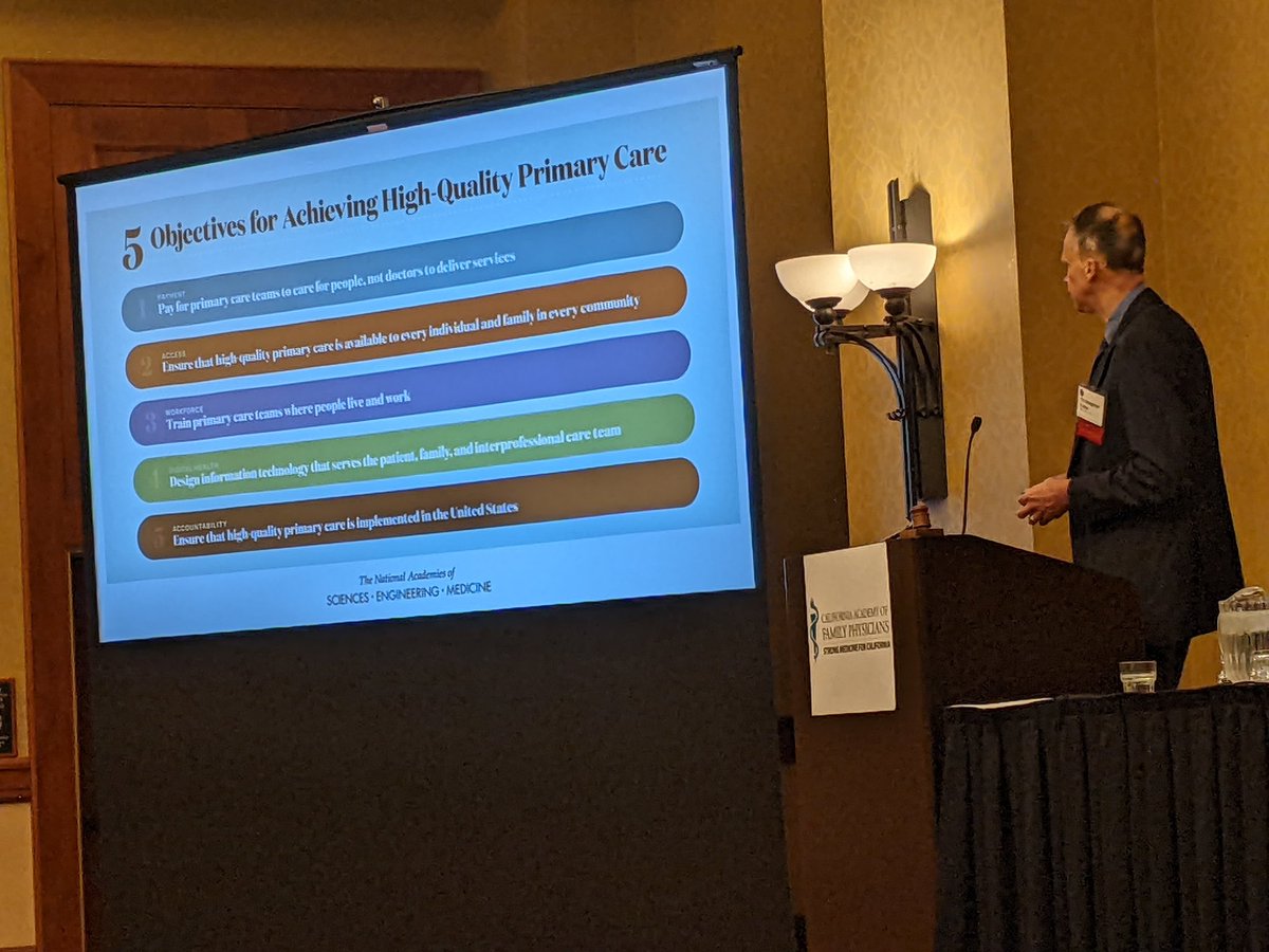 nalhansen's tweet photo. #AMAM2022 We all know that primary care is associated with longer lives and healthier populations. Learning about how to implement high quality primary care. #NASEMreport https://t.co/dh8yLePJQG