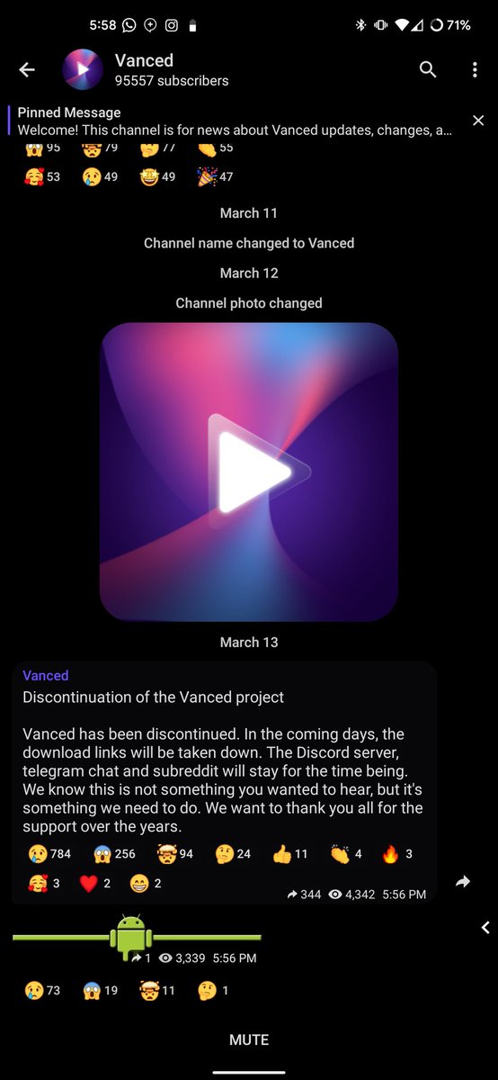 mountaserhalak's tweet photo. Like just why? @YTVanced tell us why???
Someone is stealing your work i get it.. but then you rebranded to just vanced instead of vanced YouTube.. what's your game plan here? Will we see a new project or not? Why remove the download links? Did you get hit with a cease and desist? https://t.co/G0vF2b1vgM